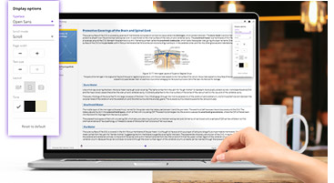 Image of Kortext website on a Mac